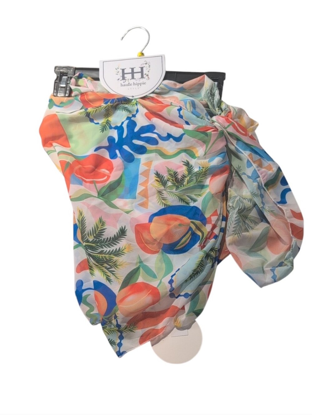 Haute Hippie Fruit Peach Wrap Sarong Scarf
